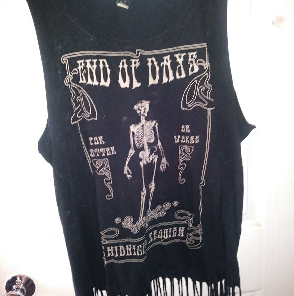 Torrid fringed tank top